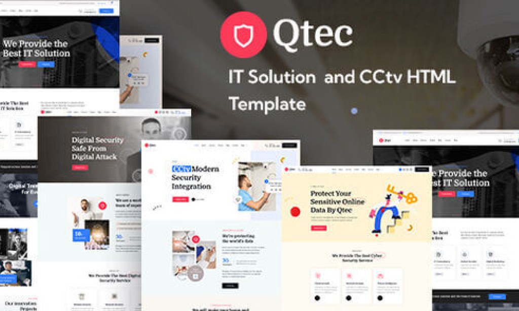 Qtec – CCTV & Security HTML Template