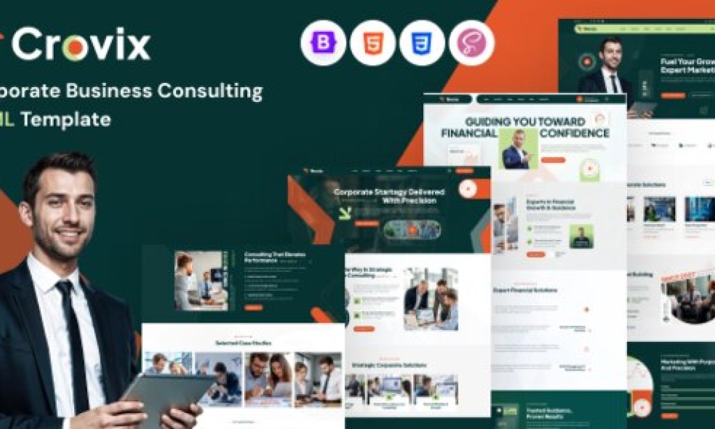 Crovix – Corporate Business Consulting HTML Template