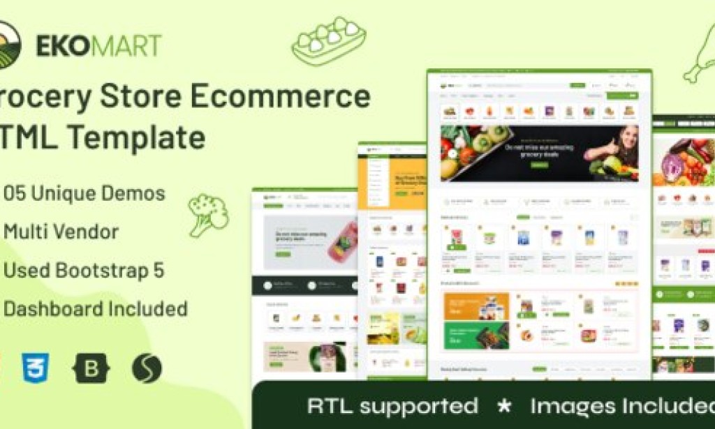 Ekomart – eCommerce HTML Template + RTL