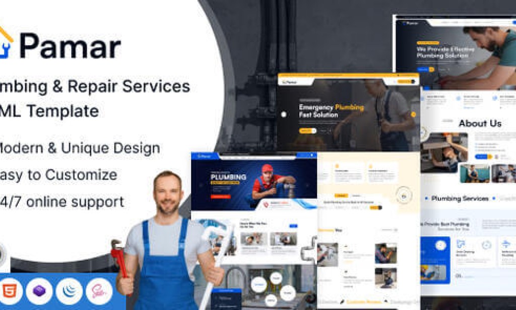 Pamar – Plumbing & Repair Service HTML Template