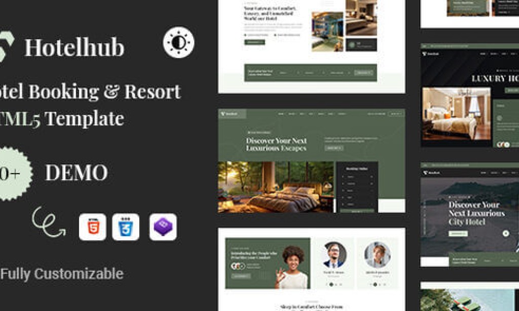 Hotelhub – Hotel Booking & Travel Resort HTML5 Template