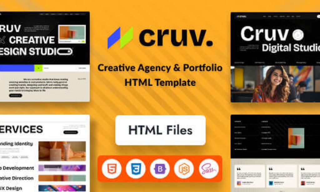 Cruv – Creative Agency & Portfolio HTML Template