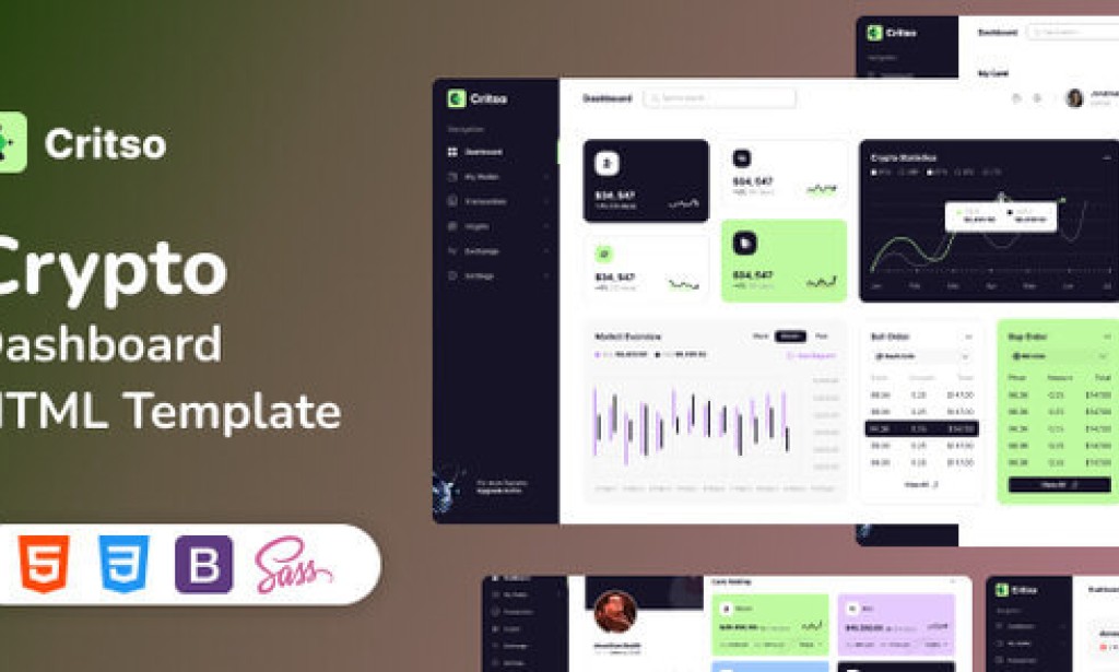 Critso – Crypto Dashboard HTML Template