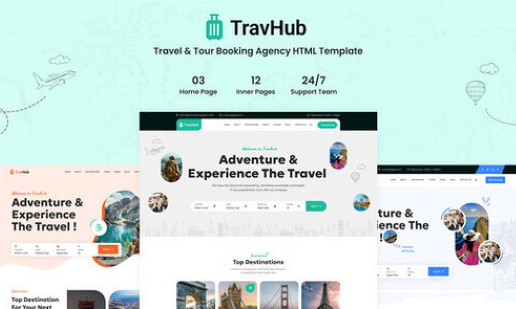 Travhub – Tour & Travel Booking HTML Template