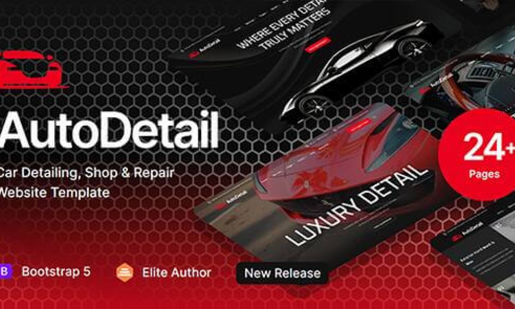 AutoDetail – Car Detailing, Shop & Repair HTML Template