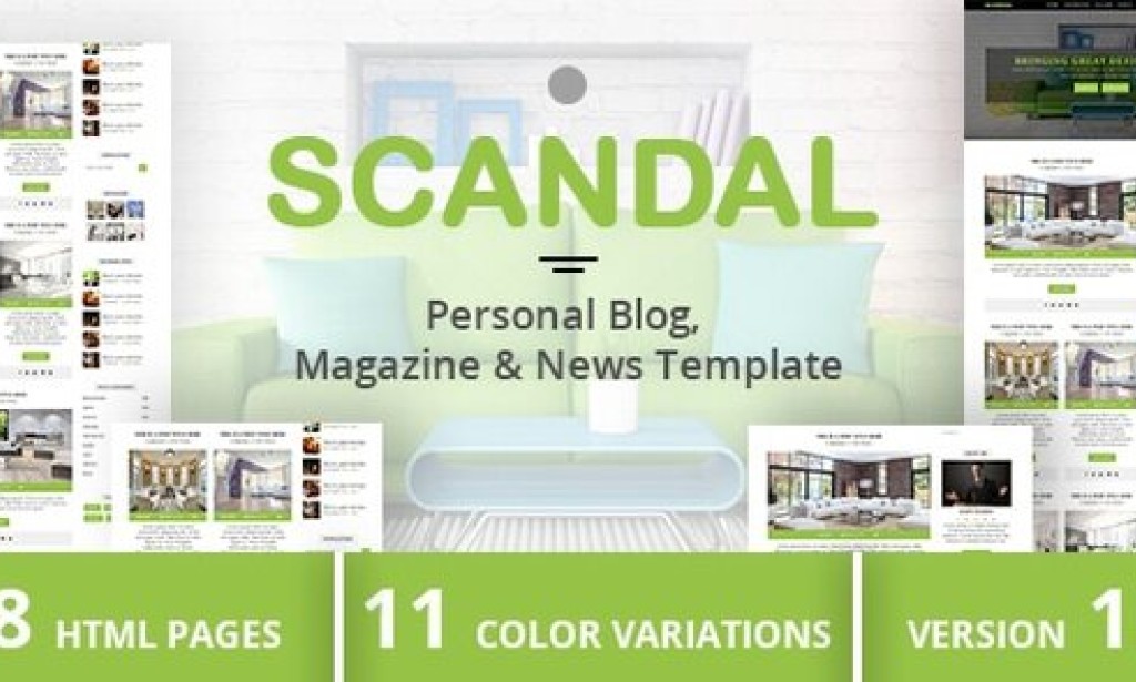 SCANDAL – Personal Blog, Magazine & News Template