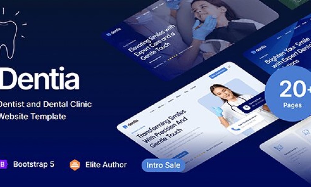 Dentia – Dentist & Dental Clinic Website Template