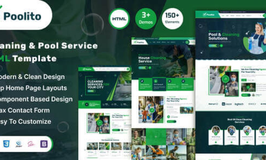 Poolito v1.0 – Cleaning Service HTML Template