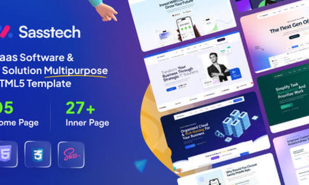 SassTech – SaaS Software & IT Solution Multipurpose HTML Template