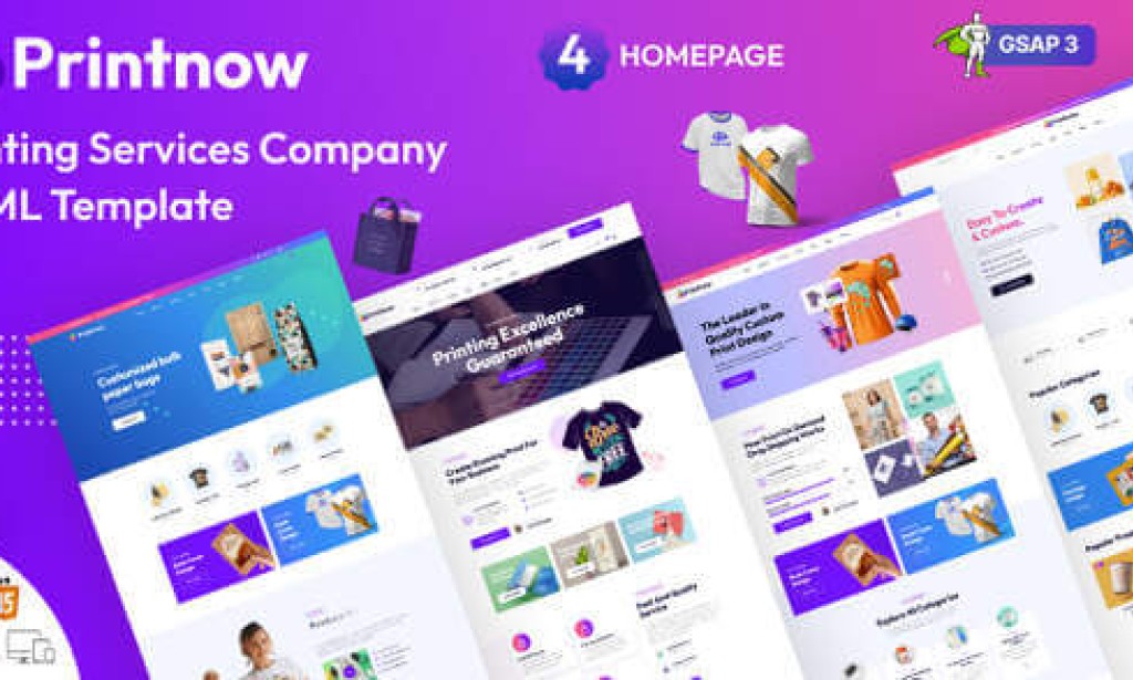 Printnow – Printing Services Company HTML Template