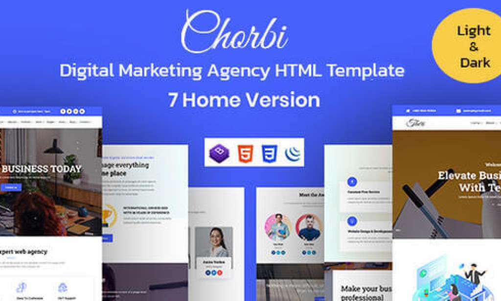 Chorbi – Digital Marketing Agency HTML5 Template
