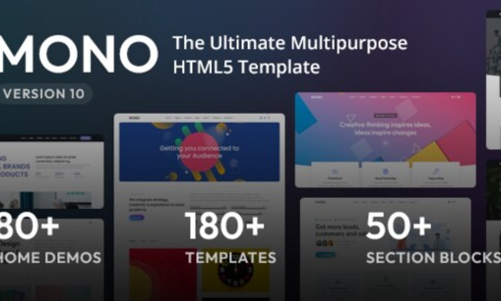 Mono v10.0.1 – Multi-Purpose HTML5 Template