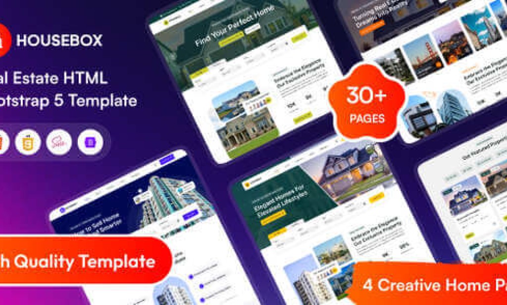 HouseBox – Real Estate HTML Bootstrap 5 Template