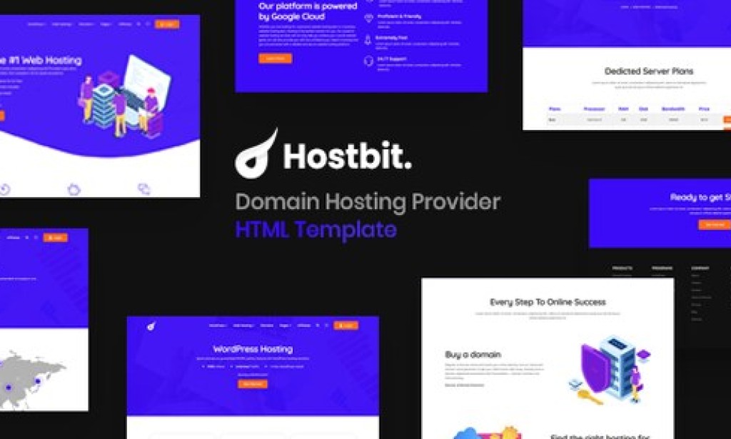 Hostbit – Domain Hosting Provider HTML Template