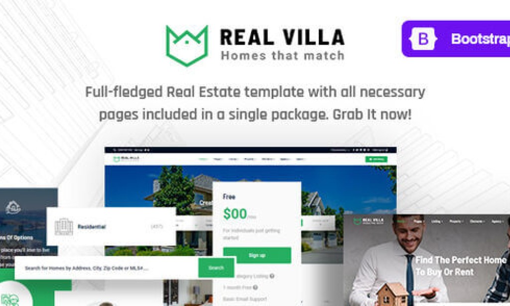Real Villa v3.0.1 – Real Estate HTML5 Template
