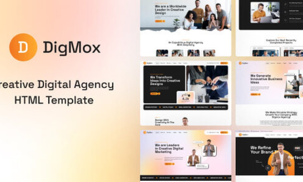 Digmox – Digital Agency HTML Template
