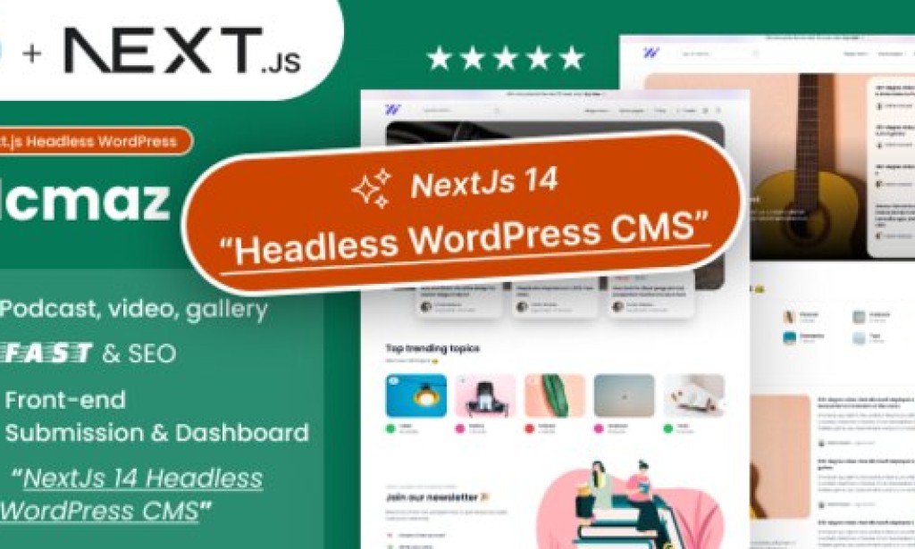 Ncmaz v2.10.0 – NextJs Headless WordPress Blog Magazine