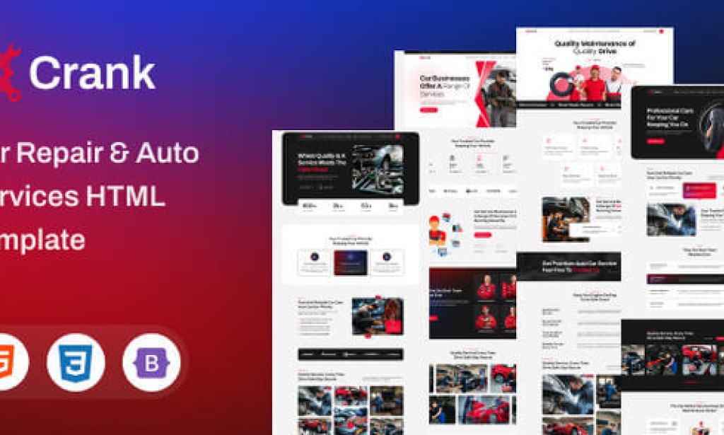 Crank – Car Repair & Auto Services HTML5 Template