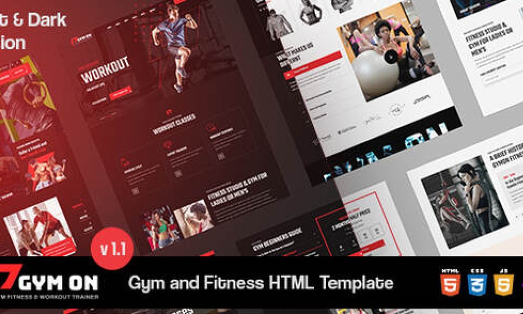 GymOn – Gym and Fitness Club HTML Template