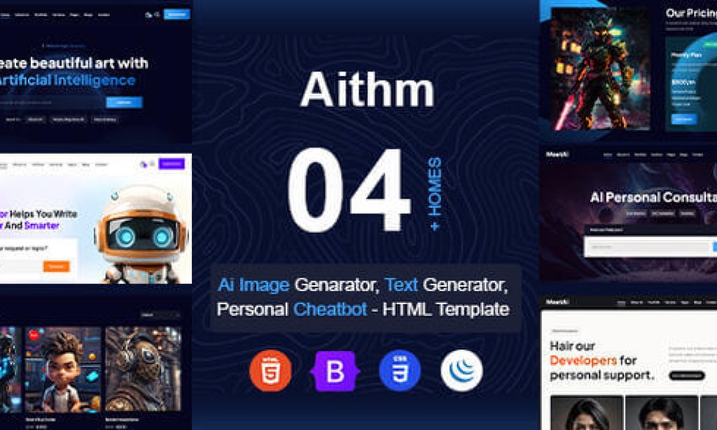 Aithm – AI Agency & Futuristic Startup HTML Template