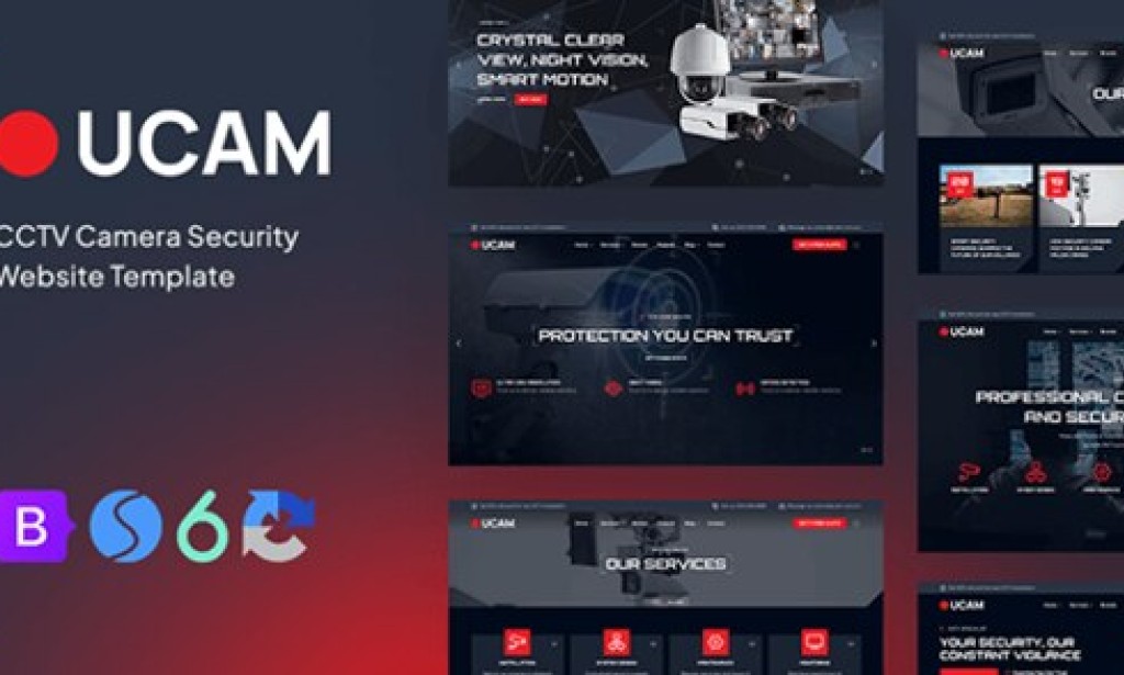 Ucam — CCTV Security Camera Website Template