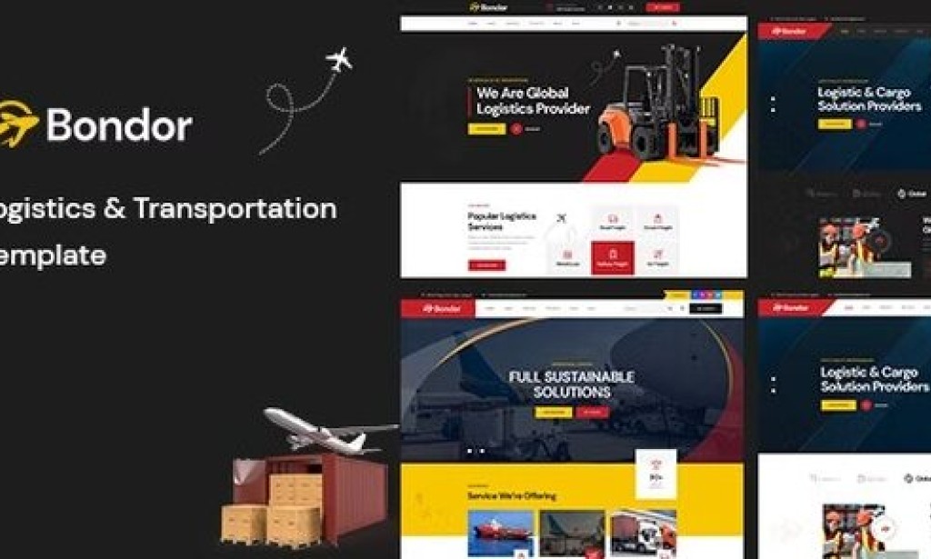 Bondor v1.0 – Logistics & Transportation HTML Template