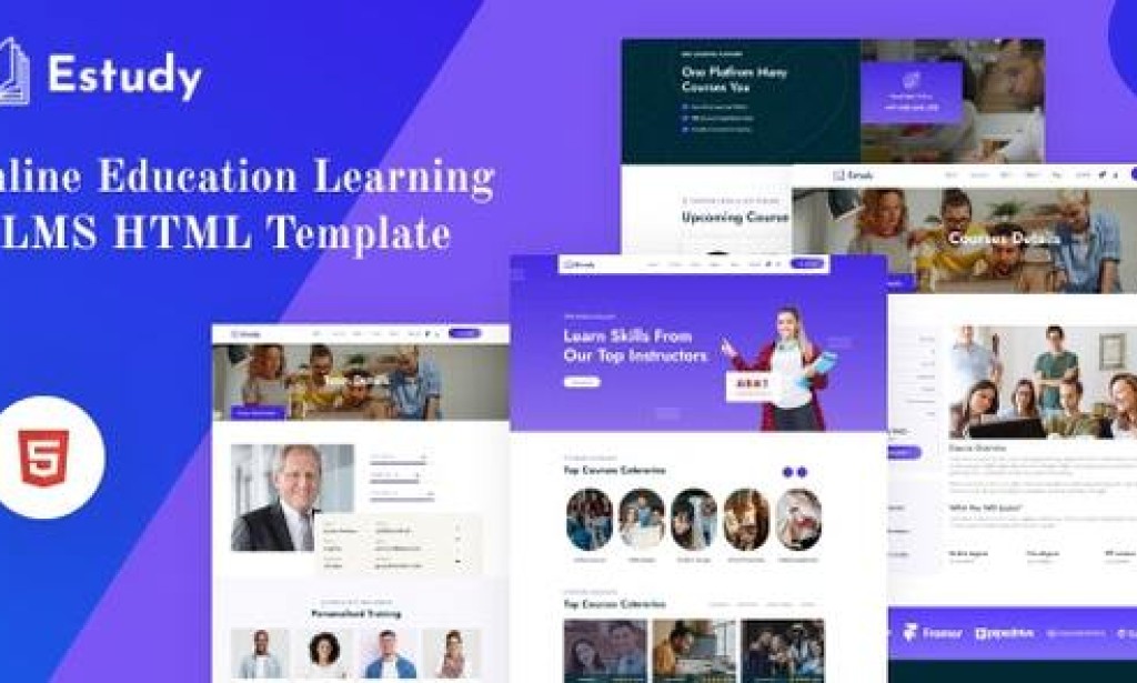 Estudy v1.0 – Online Education Learning & LMS HTML Template