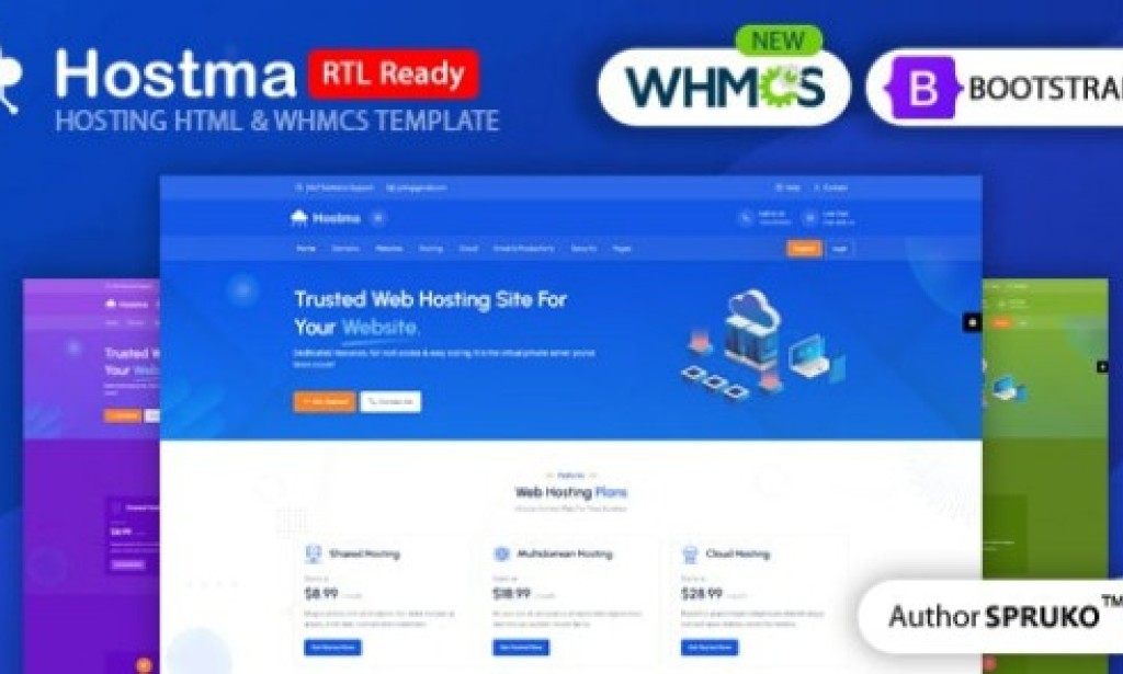 Hostma v2.0 – Hosting HTML & WHMCS Template