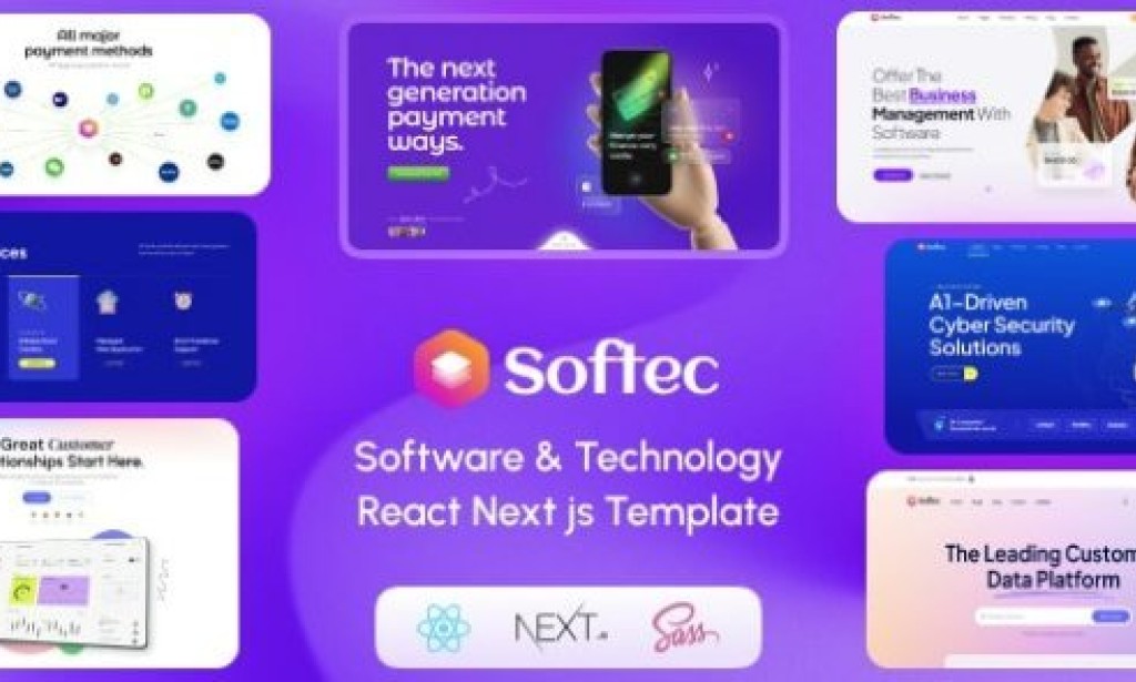 Softec v1.0.0 – Software & Technology React Next js Template Template