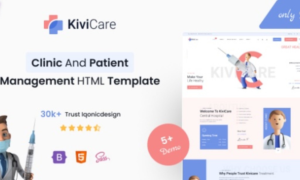 KiviCare v1.0 – Clinic And Patient Management HTML Template