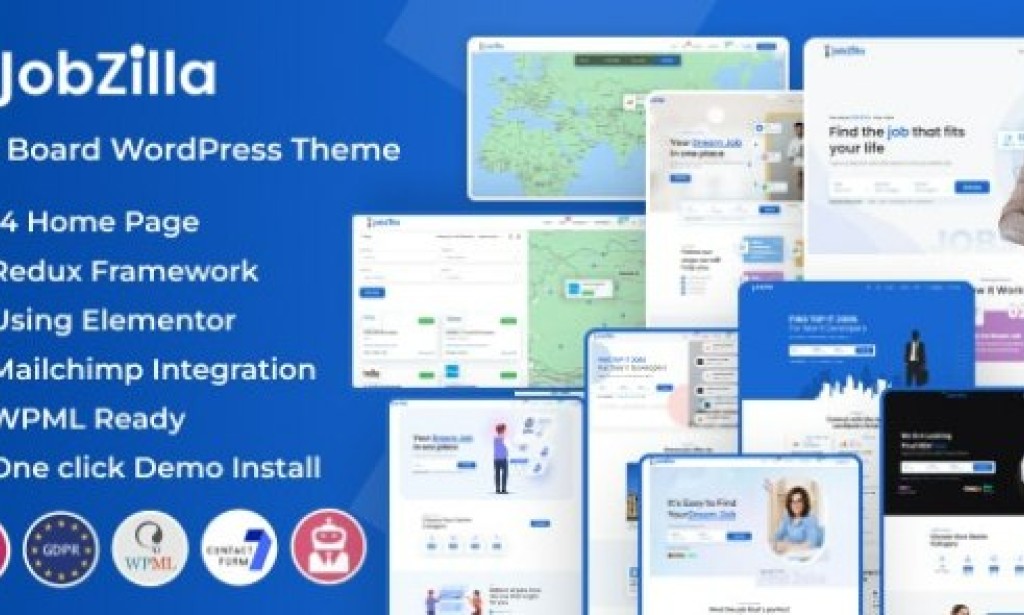 JobZilla v1.6 – Job Board WordPress Theme Free
