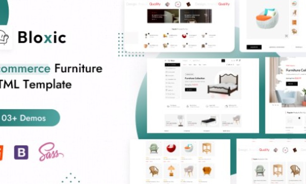 Bloxic v1.0 – Furniture Store HTML Template Free