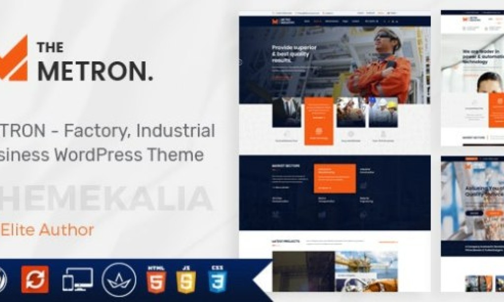 Metron v2.4 – Industry and Construction WordPress Theme Free