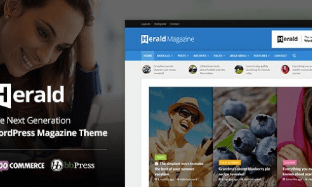 Herald v2.6.1 – Newspaper & News Portal WordPress Theme Nulled