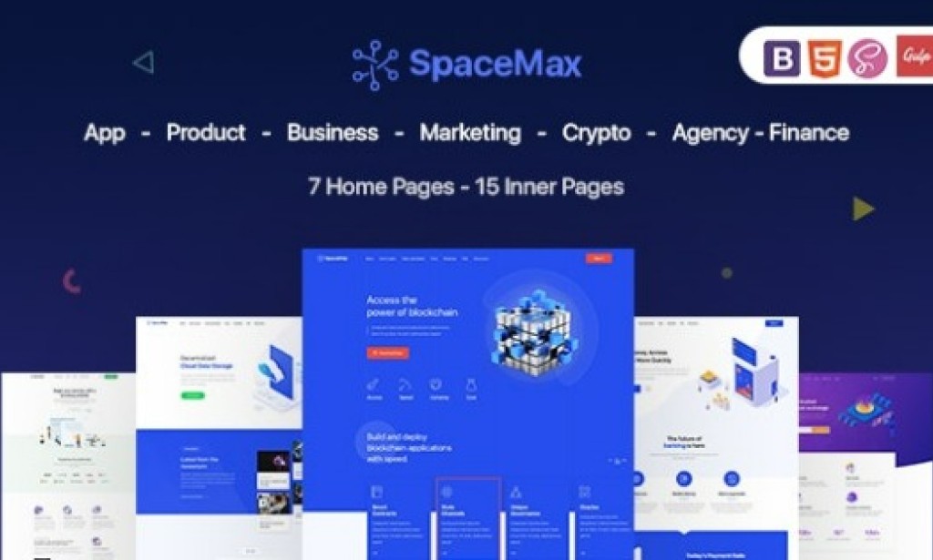 SpaceMax v1.0 – Multipurpose HTML Template Free