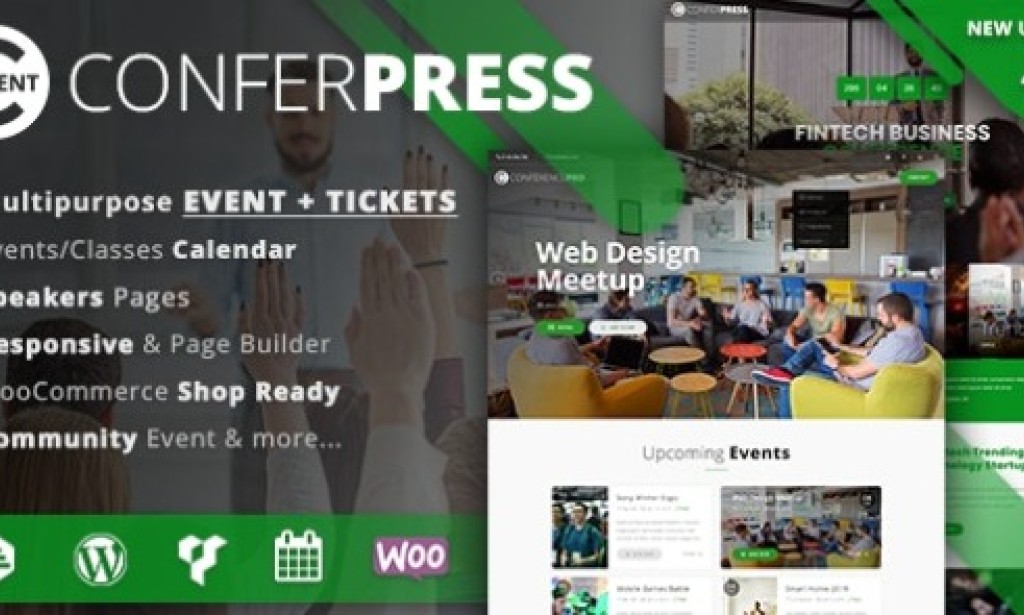 ConferPress v2.8 – Multipurpose Event Tickets WordPress Theme Free