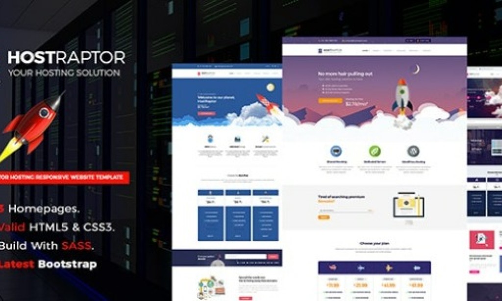 Host Raptor v1.0 – Hosting Domain HTML5 Template