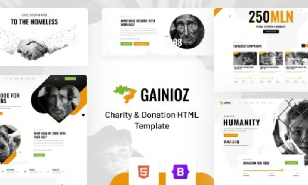 Gainioz v1.3 – Charity & Donation HTML Template Free