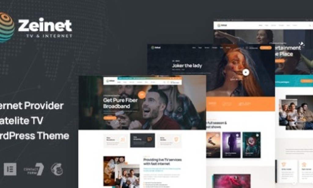 Zeinet v1.0 – Internet Provider & Satellite TV WordPress Theme Free