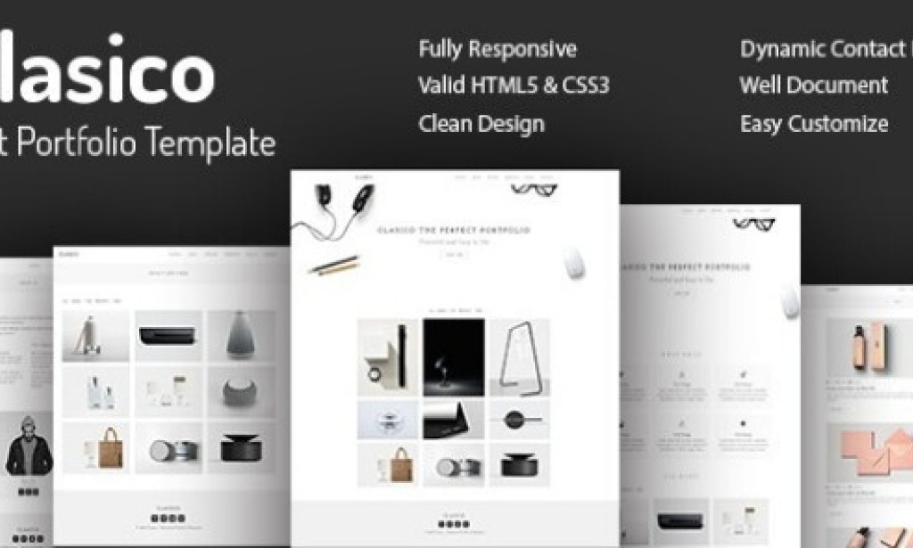 Clasico v1.0 – Minimal Portfolio HTML5 Template Free