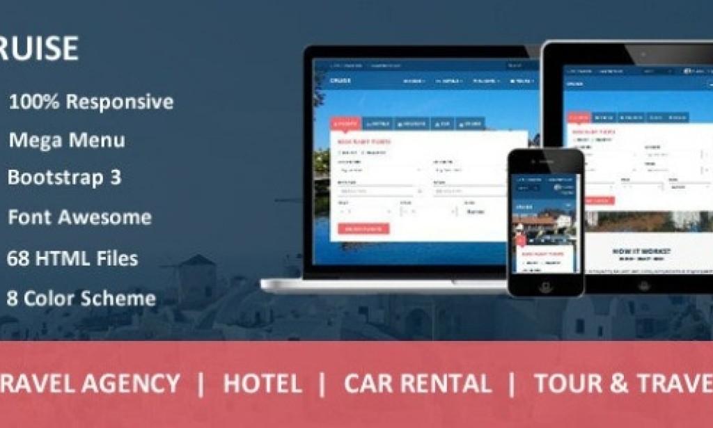 Cruise v1.0 – Responsive Travel Agency Template Free