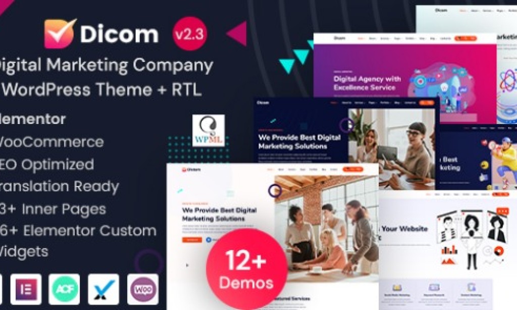 Dicom v2.3 Nulled – IT Startup & SEO Marketing Services WordPress Theme