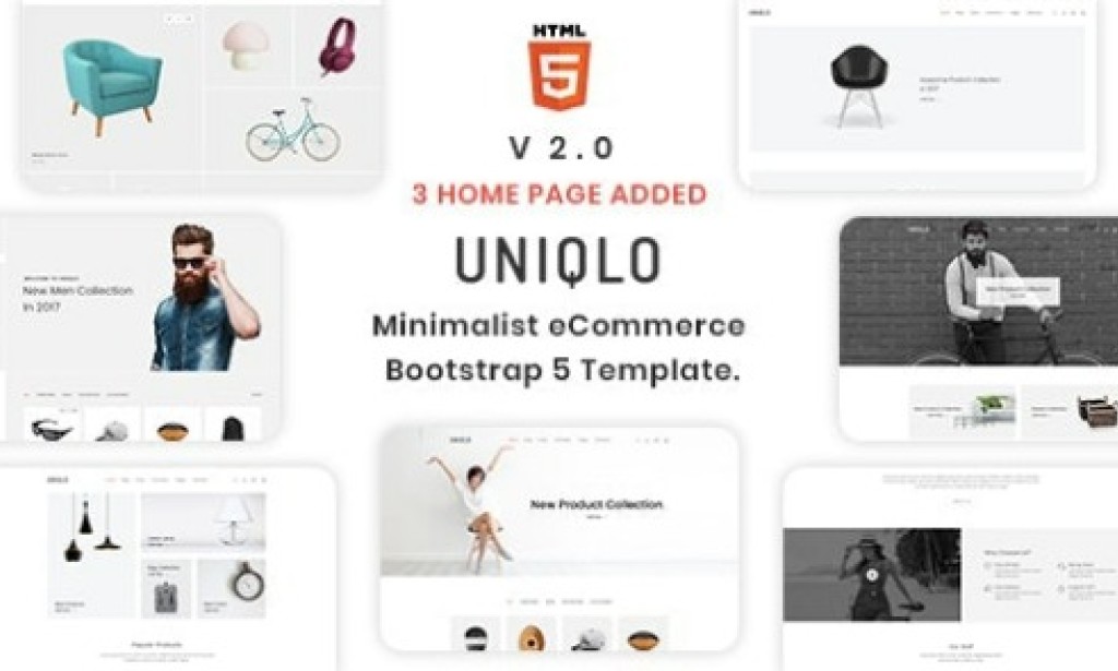 Uniqlo v2.0.1 – Minimal HTML Template Free