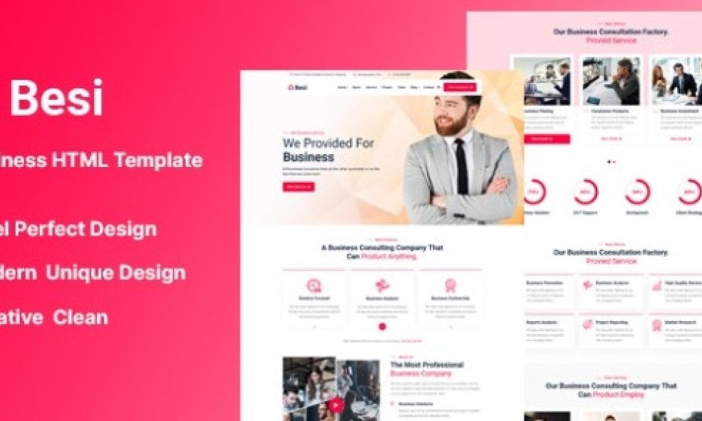 Besi v1.1 – Business and Agency HTML Template Free