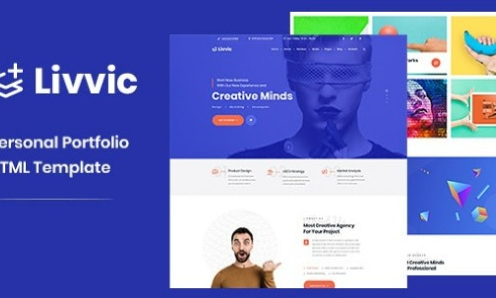 Livvic v1.0 – Personal Portfolio HTML Template Free