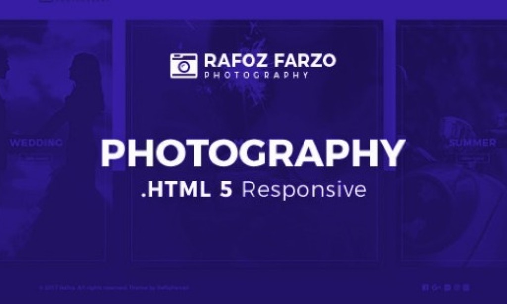 Rafoz v1.0 – Photography HTML Template Free