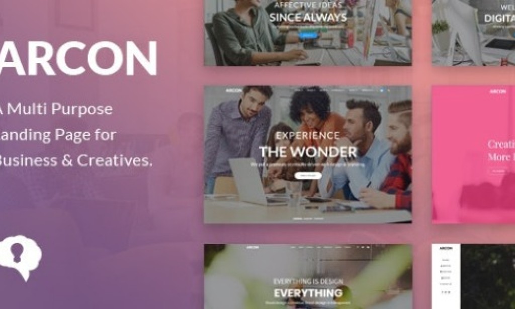 Arcon Studio v1.0 – Multi Purpose Marketing Landing Page Template Free