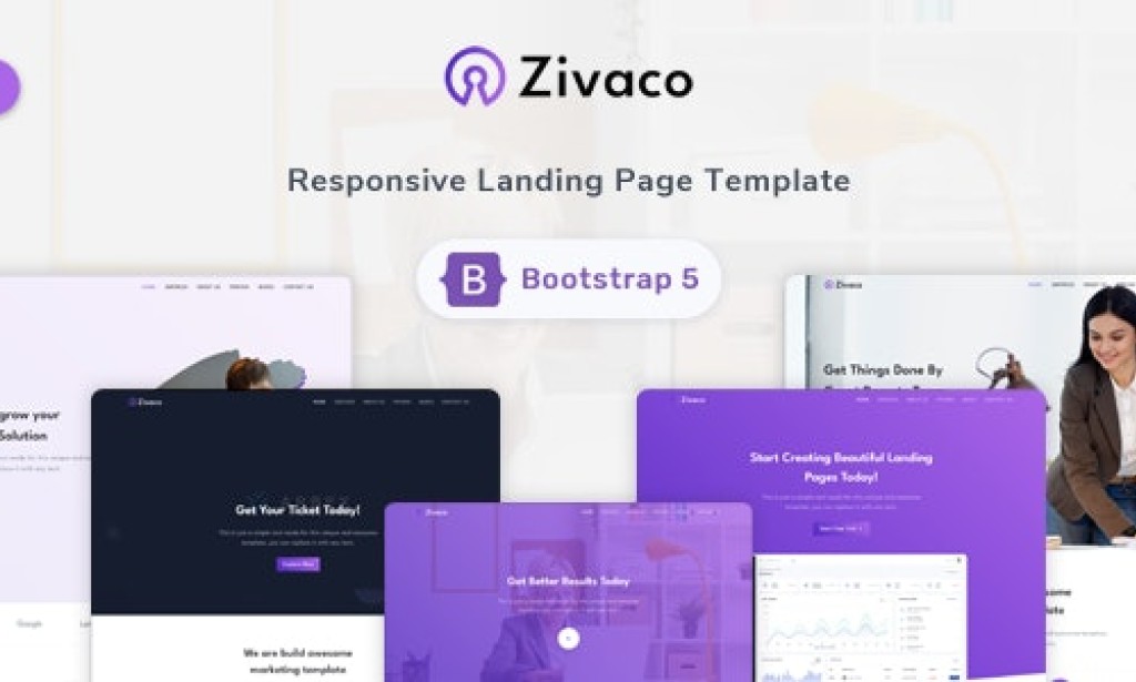 Zivaco v1.0 – Responsive Landing Page Template Free