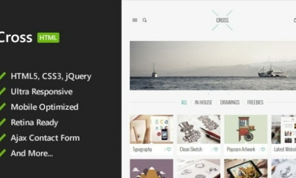 Cross v1.0 – Minimal HTML5 Template Free
