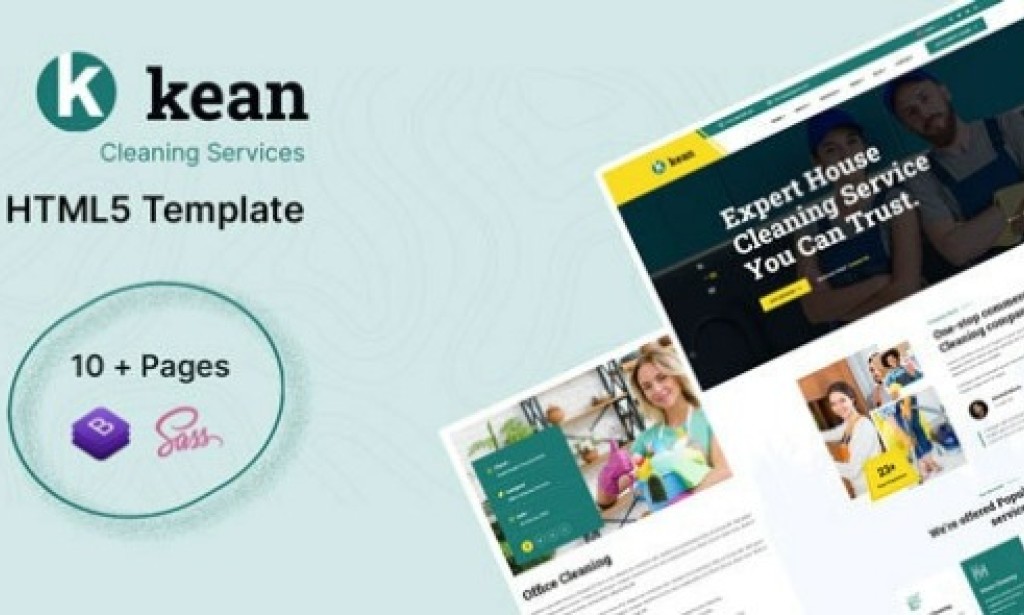 Kean v1.0 – Cleaning Services HTML5 Template Free